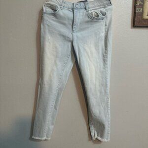 Democracy Light Blue Ankle Crop Jeans